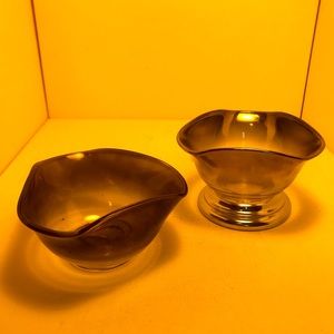 Two Silver Fade Nut Dishes